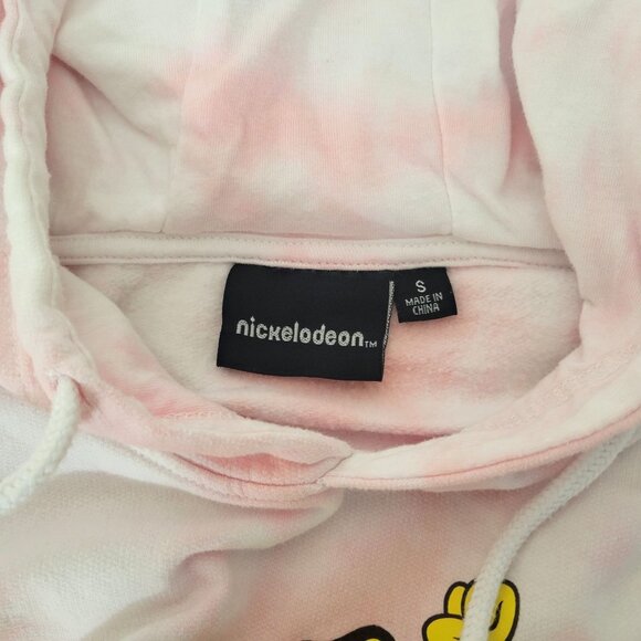 Nickelodeon Spongebob Pink Tie-Dye Hoodie Sweatshirt - Picture 4 of 5
